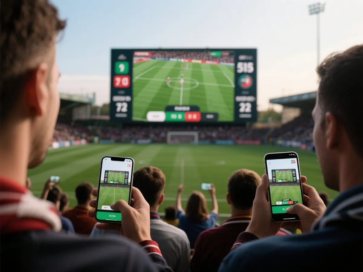 觀賽與即時比分情境示意